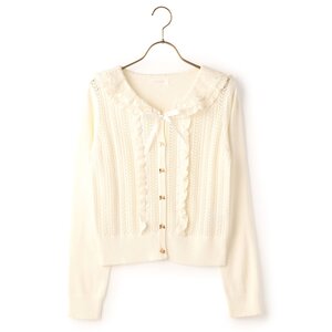 LIZ LISA Sailor Collared Cardigan White