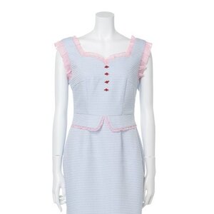 Swankiss Rose Mid-Length Dress Sax