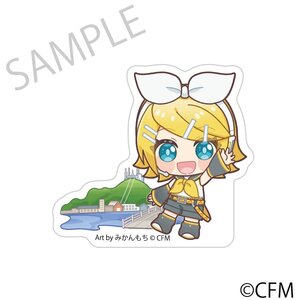 Sakura Miku x Hirohako Ultra-thick Acrylic Chibi Characters Hakodate 2025 Kagamine Rin Art by Mikanmochi [Pre-order]