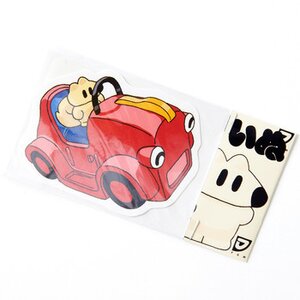 Dog Sticker Dog Driving a Car