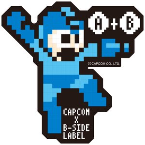 Capcom x B-Side Label Mega Man Sticker Pixel Mega Man