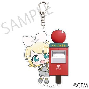 Snow Miku x Hirohako Die-cut Acrylic Keychain Hirosaki Kagamine Rin Art by Nazyo