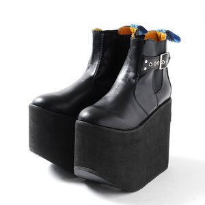 YOSUKE 2015SS Ultra Thick Soled Boots Black LL