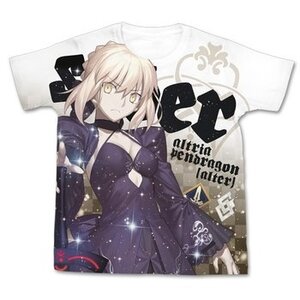 Fate/Grand Order Altria Pendragon (Alter) Full-Color White T-Shirt S