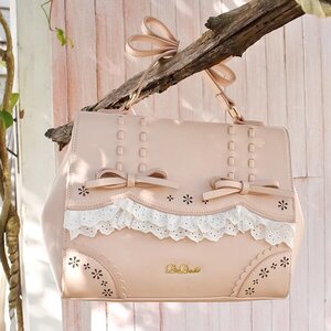 LIZ LISA Frilly Lace 3-Way Bag Pink