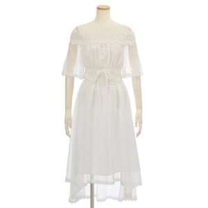 LIZ LISA Fishtail Long Dress White
