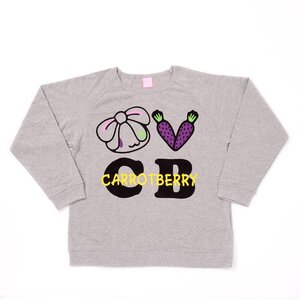 Hanyo Usagi LOVE CB Pullover Gray