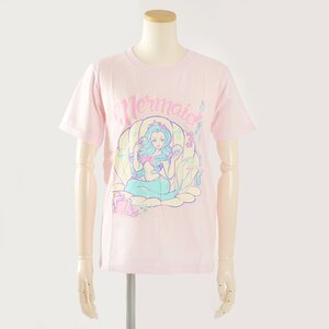 LISTEN FLAVOR Mermaid T-shirts Light Pink (M)