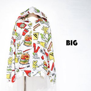 ACDC RAG Burger Hoodie Oversized Fit Zippered