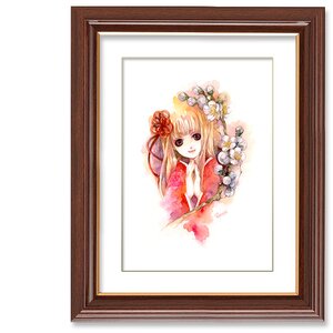 “Plum Branch” Chara Fine Graph Print