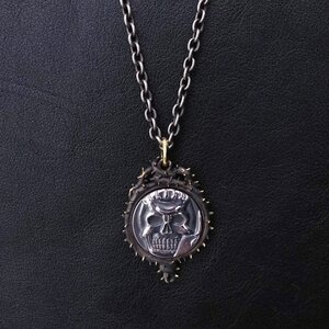 Berserk Skull Knight Coin Silver Pendant