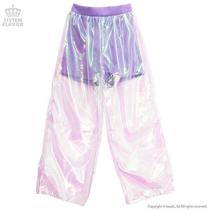 LISTEN FLAVOR Organdy Layered Pants Lavender