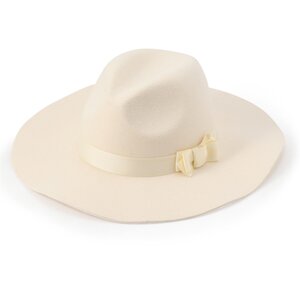 LIZ LISA Broad Brim Fedora White