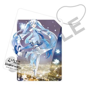 Snow Miku x Hirohako Sliding Acrylic Keychain Hakodate Art by Omutatsu