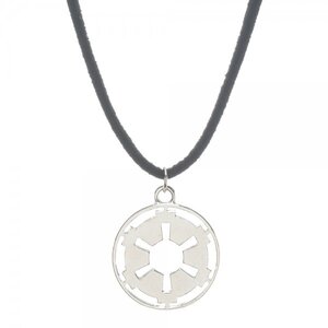 Star Wars Galactic Empire Cutout Necklace on Suede Cord