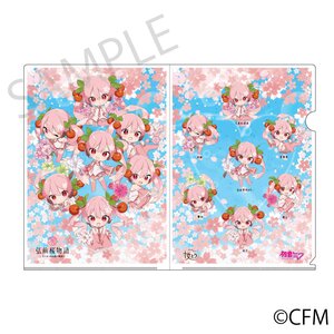 Sakura Miku x Hirosaki Sakura Story Clear File Folder Art by Machi Kiya