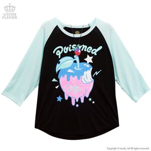 LISTEN FLAVOR Poisoned Apple Shirt w/ Necklace Black