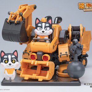 Mew! Woof! Secret Service Husky Plastic Model Kit [Pre-order]