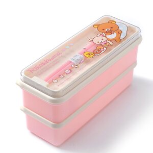 Rilakkuma 2-Tier Mini Bento Box with Chopsticks