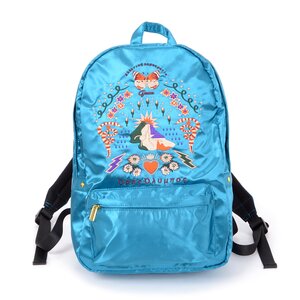 FLAPPER Sukajan Embroidered Backpack Turquoise