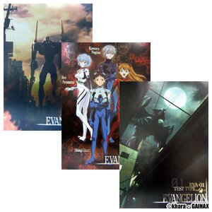 Rebuiled of Evangelion mini size metal poster 3 sheets set Rebuiled of Evangelion mini size metal poster 3 sheets set
