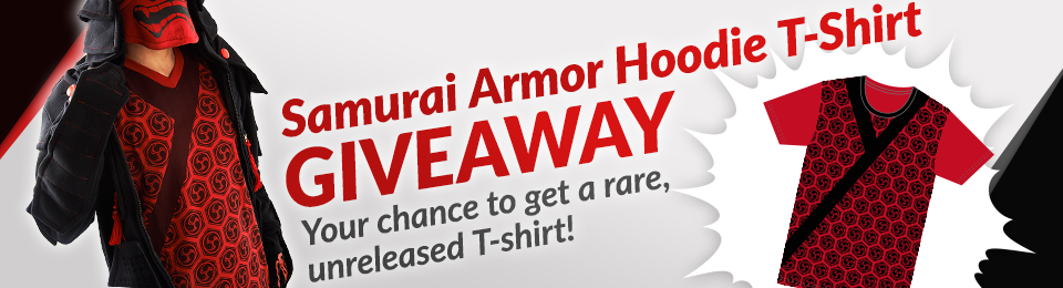 Samurai Armor Hoodie T-Shirt Giveaway