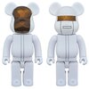 BE@RBRICK 400％ Daft Punk (White Suit Ver.) Guy-Manuel de Homem-Christo/Thomas Bangalter 2-Pack