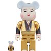 BE@RBRICK Gold-Plated Fukusuke 100% & 400%