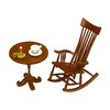 Posable Skeleton Accessory - Rocking Chair Set