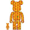 BE@RBRICK Yellow Heart 100% & 400% Set