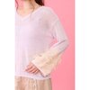 Honey Salon Frilly Sleeves Knit Top