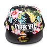 Tokyo Flower Pattern Flat Bill Hat