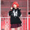 LISTEN FLAVOR Evil Cutie Pentagram Lace-up Hoodie