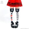 LISTEN FLAVOR High-Laced Playing Card Multicolor Knee-High Socks
