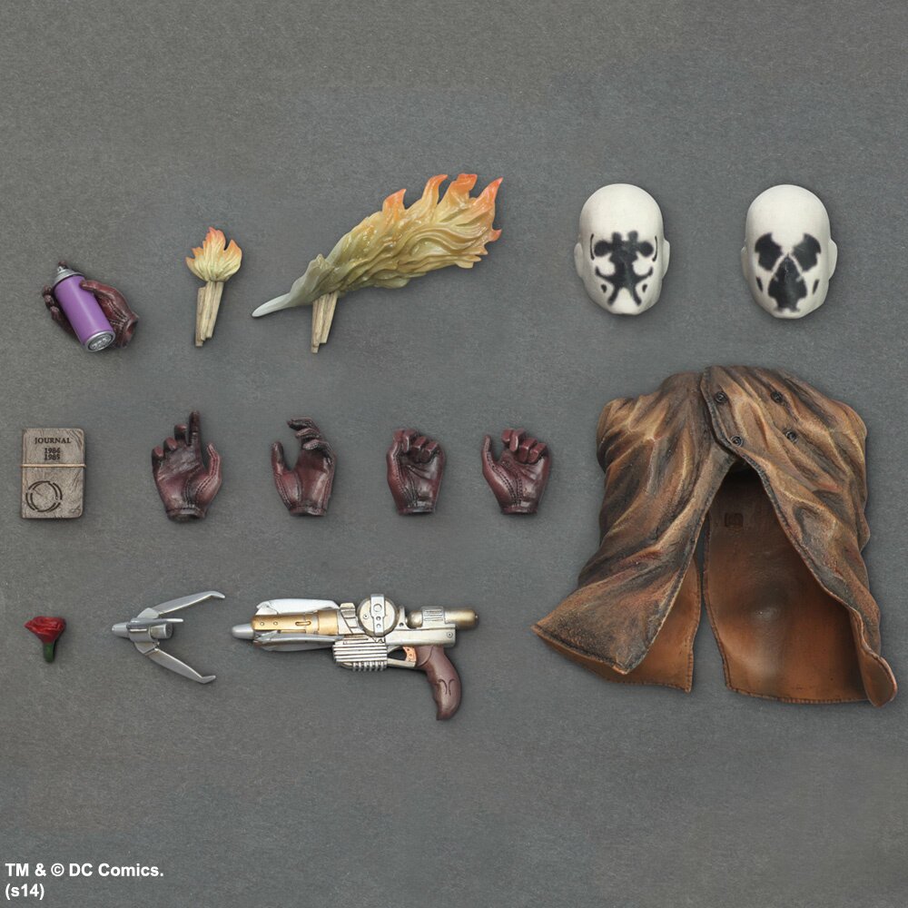 Watchmen Rorschach Play Arts Kai PVC Figure SQUARE ENIX Tokyo Otaku Mode (TOM)