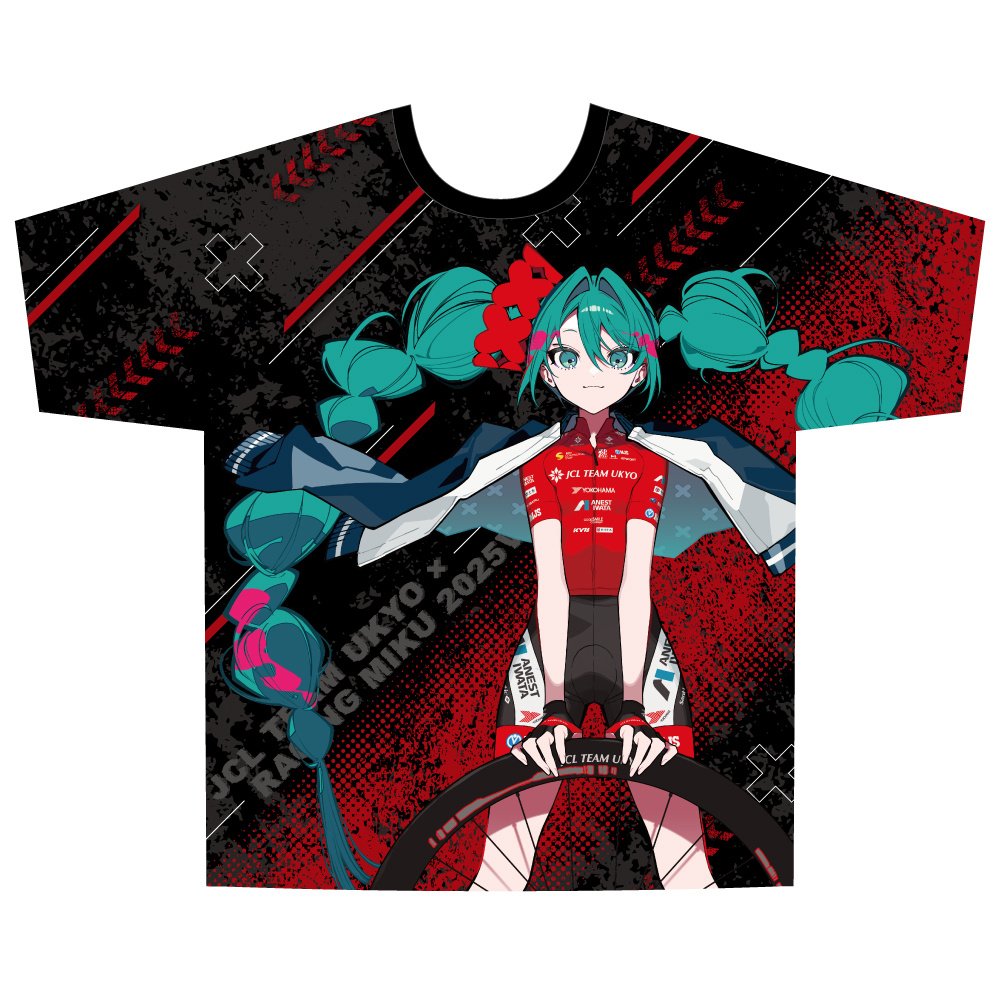 レーシングミク 2025 JCL TEAM UKYO フルグラフィックハッピ Racing Miku 2025 Jcl Team Ukyo Cheering Ver. Full Graphic T-Shirt