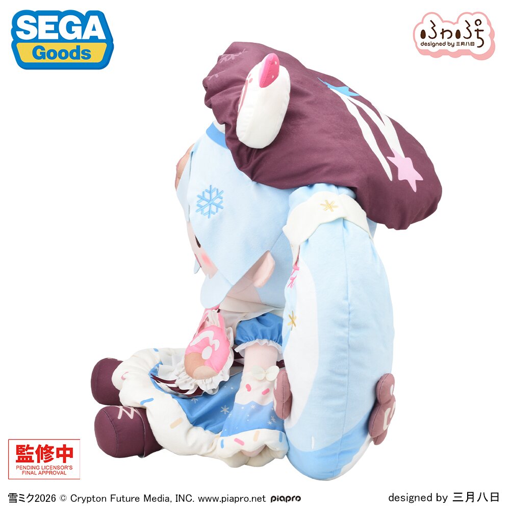 Snow Miku 2026 Fuwapuchi Dodeka Jumbo Plushie: Sega - Tokyo Otaku