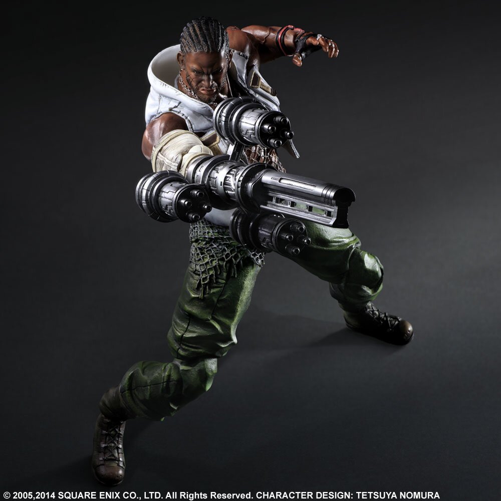 Play Arts Kai Final Fantasy 7 Barret Action Figure: SQUARE