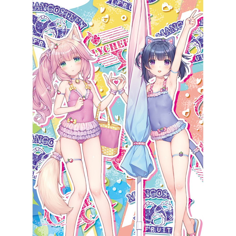 Nekopara W Suede B2 Tapestry Fraise & Shigure: Swimsuit Ver