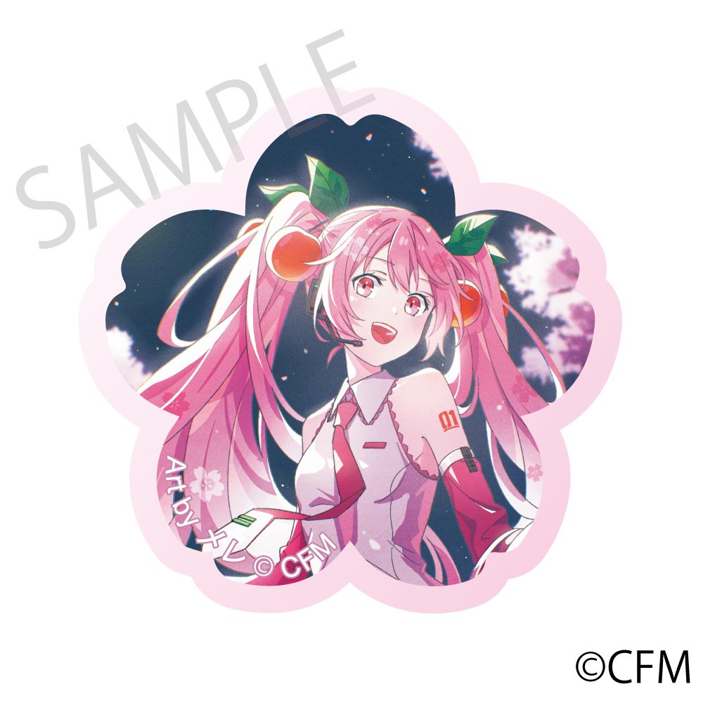 Sakura Miku x Hirohako 2024 Cherry Blossom Acrylic Magnet - Tokyo