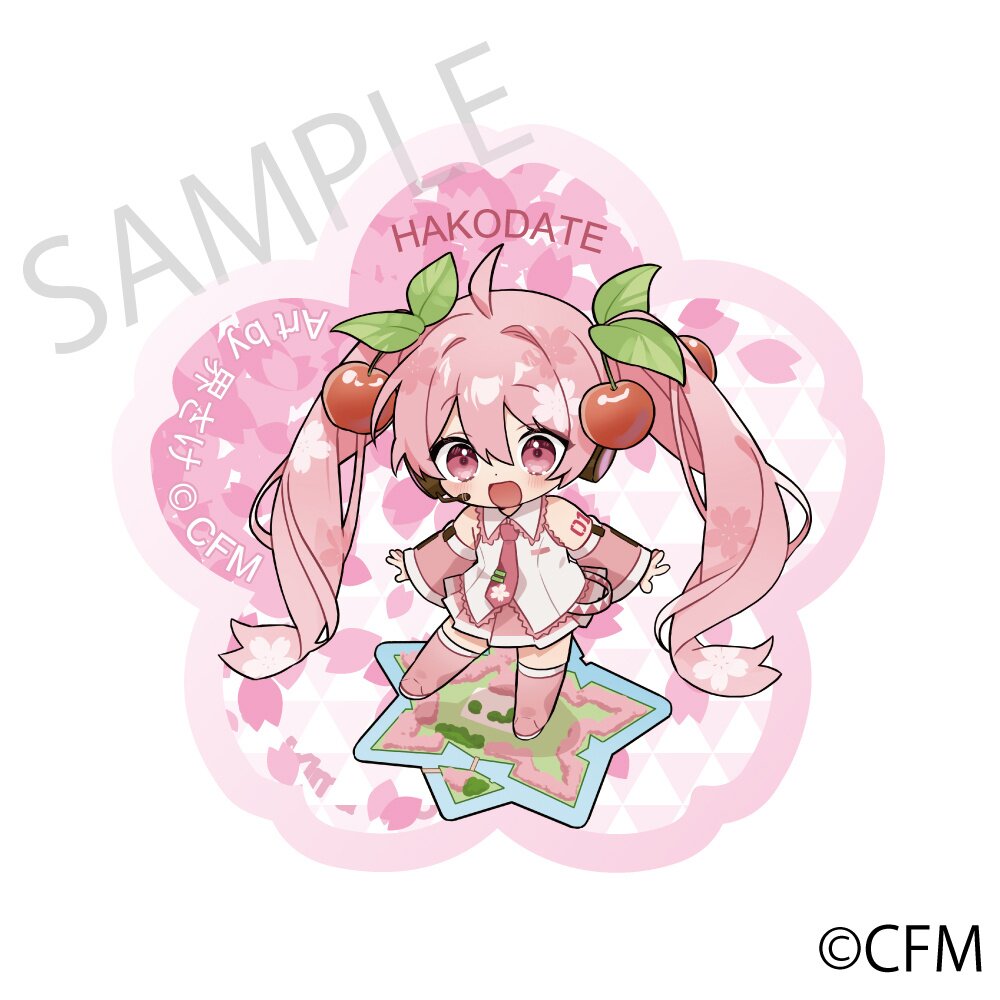 Sakura Miku x Hirohako 2024 Cherry Blossom Acrylic Magnet - Tokyo