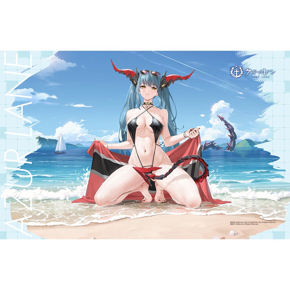 Azur Lane Blanket Towel Regensburg: Dark Dragon, Brilliant Beach Ver.:  Curtain Damashii 25% OFF - Tokyo Otaku Mode (TOM)