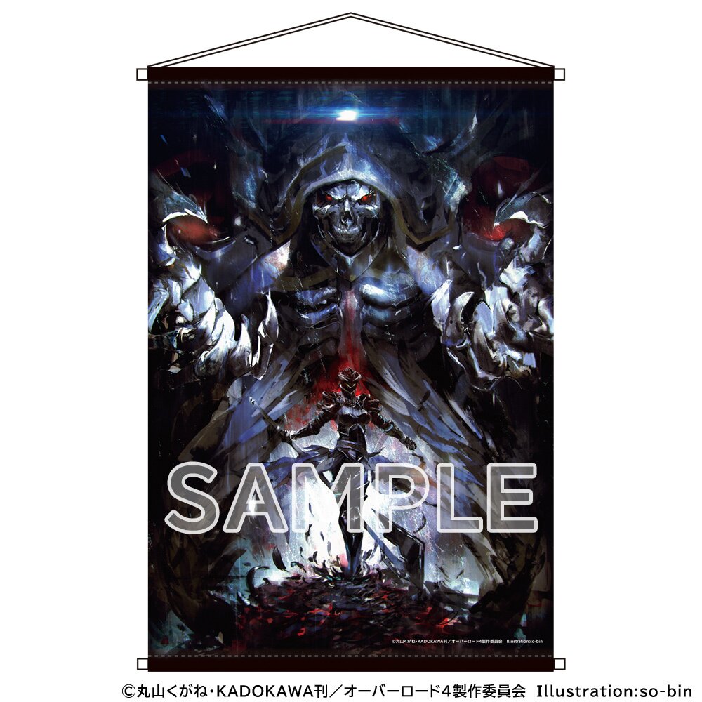 Overlord Ainz Ooal Gown & Momon B2 Tapestry Wall Scroll ebten Limited Bonus