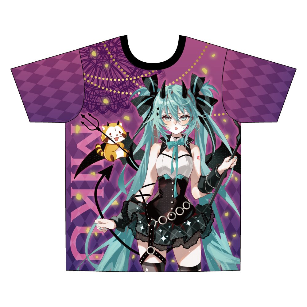 Hatsune Miku x Rascal the Raccoon 2023 Full Graphic T-Shirt - Tokyo ...