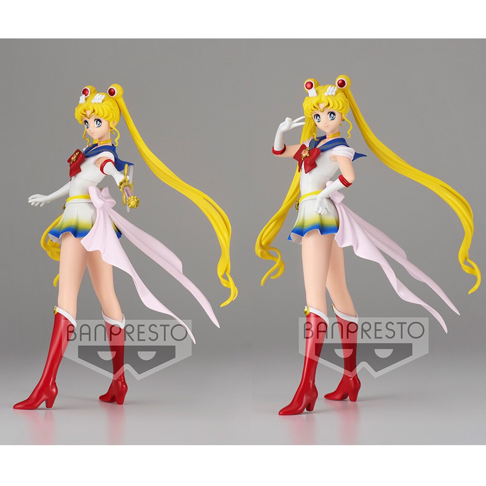 Sailor Moon Pretty Guardian Eternal 9 Inch Statue Figure Glitter & Glamours  - Super Sailor Moon Version A