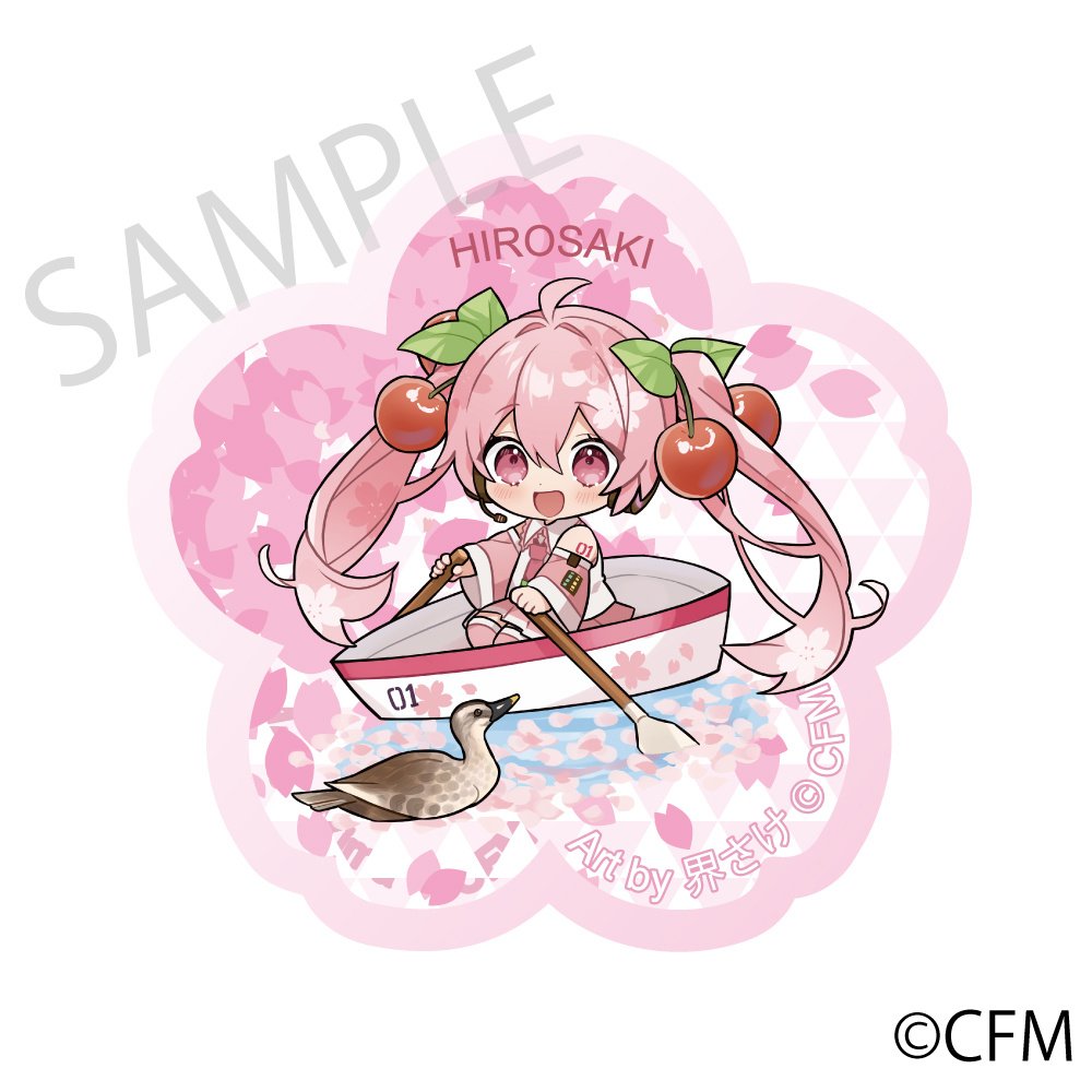 Sakura Miku x Hirohako 2024 Cherry Blossom Acrylic Magnet - Tokyo