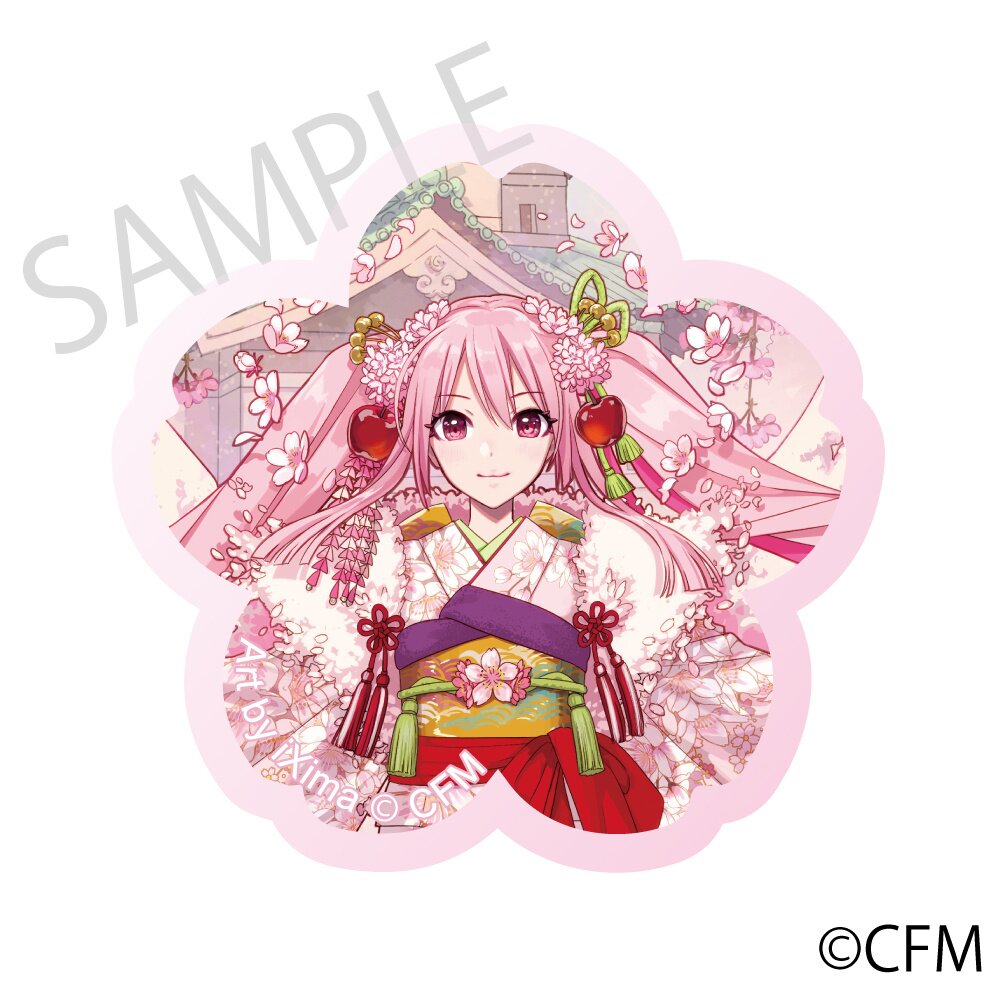 Sakura Miku x Hirohako 2024 Cherry Blossom Acrylic Magnet - Tokyo