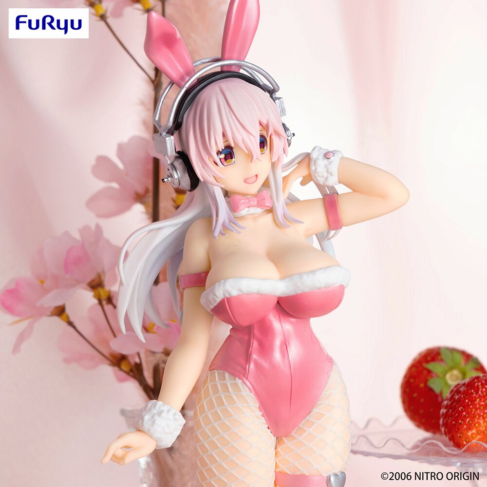 BiCute Bunnies Figure Super Sonico: Pink Ver. - Tokyo Otaku