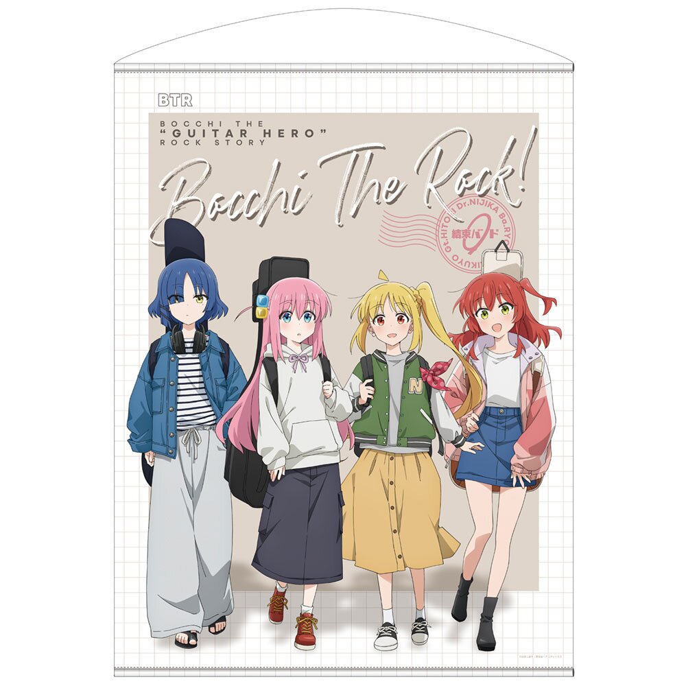 Bocchi the Rock! 100cm Tapestry Kessoku Band: Street Fashion Ver