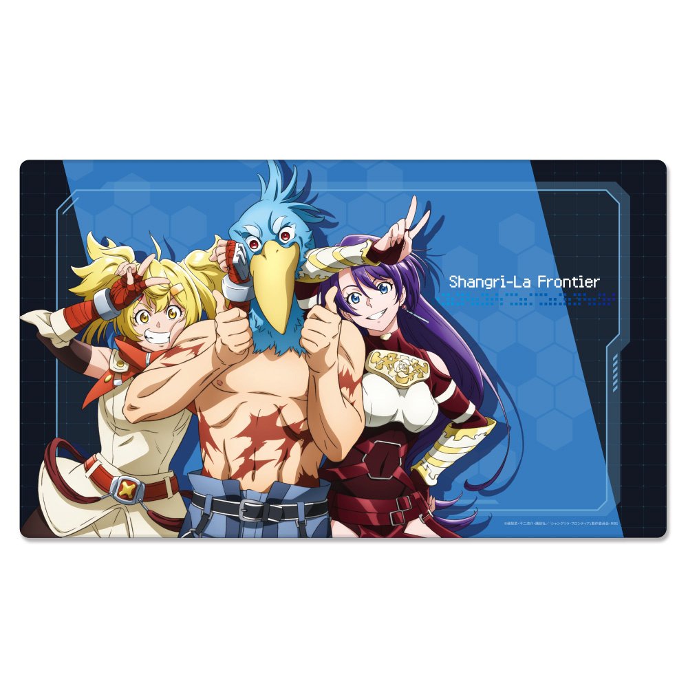 Shangri-La Frontier Rubber Mat Sunraku & Arthur Pencilgon